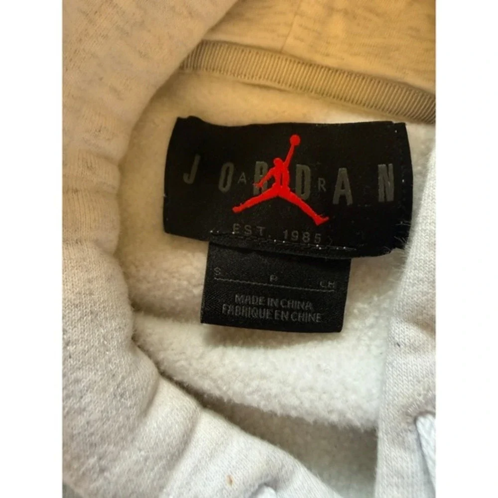Jordan x PSG Paris Saint-Germain Hoodie Oatmeal Heather Grey Mens‎ Small